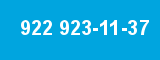 922 923-11-37 922 923-11-37